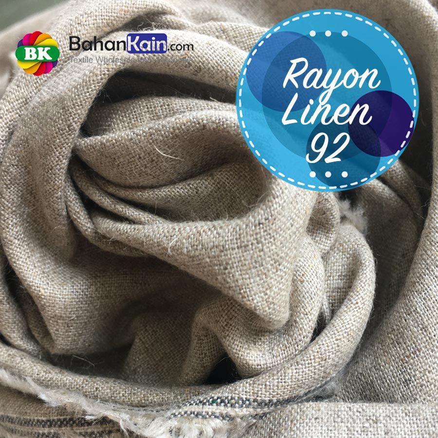 Jual Kain Linen Rayon 92 Natural Lebar 140 CM  BahanKain com